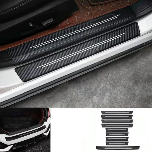 Door sill Protector,Door sill Scratch Protection(Suitable for Most car Models),Anti-Scratch Protection Strips（9PC）
