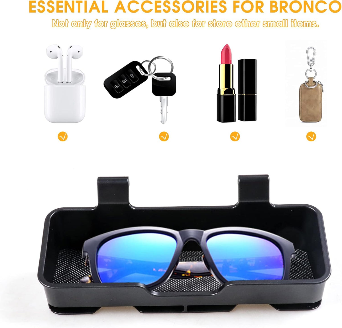 Glasses Holder Sunglasses Case Storage Organizer for 2021-2026 Ford