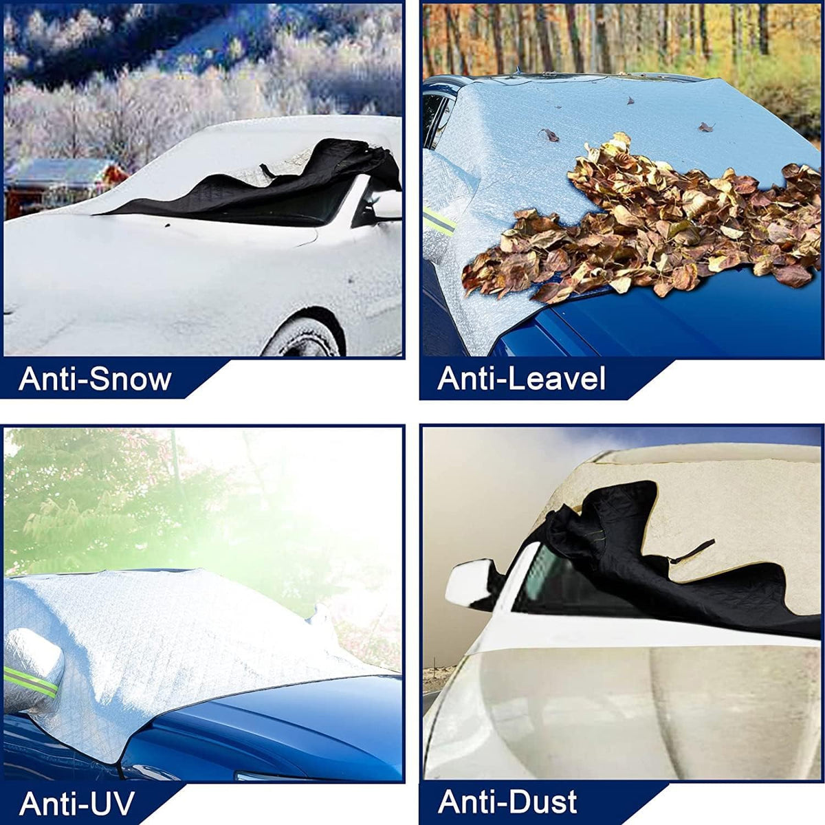 Car Window Snow Covers for Honda CR-V 2023 2024 2025 Car Windshield Cover with Side Mirrors All Weather Against Snow Ice Easy to Carry