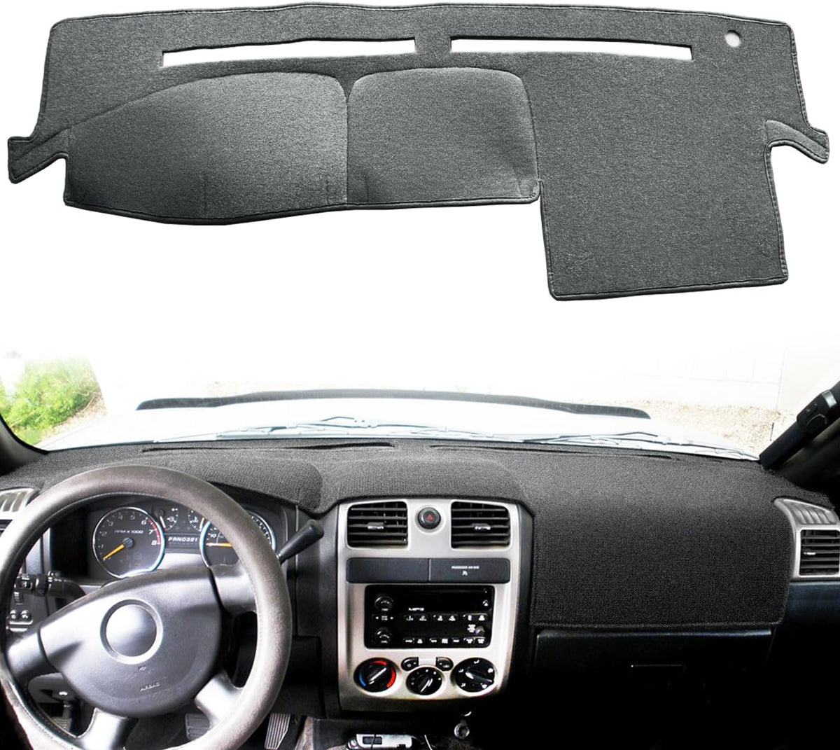 Dash Cover Mat Fit Chevy Chevrolet Colorado / GMC Canyon (Darkgray) F189