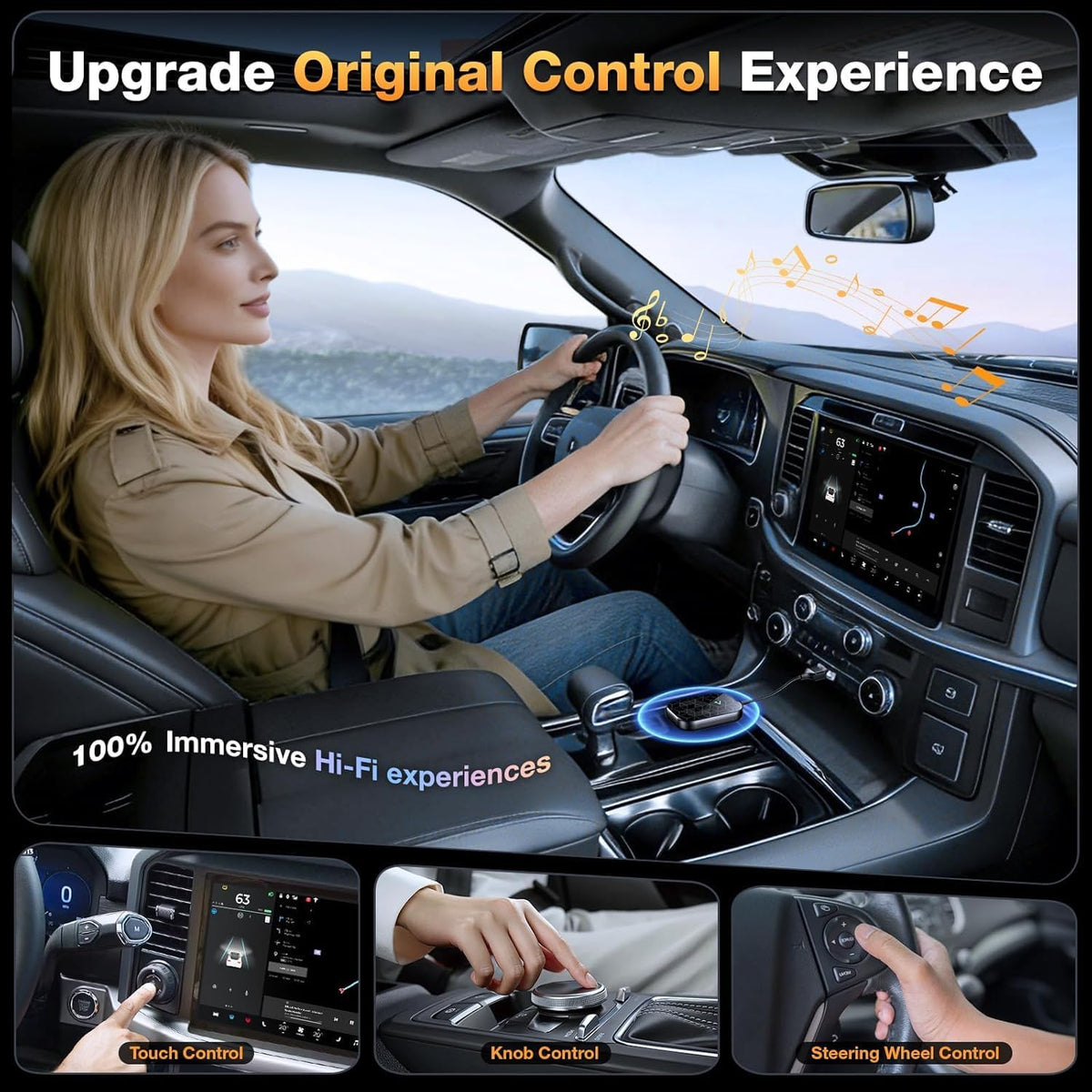 Wireless CarPlay Adapter for Ford F-150 2017-2020 (SYNC 3 Required), 2026 A7-Ultra Chip, Multi-User Full-Auto Connect, Zero Latency Plug & Play for iPhone