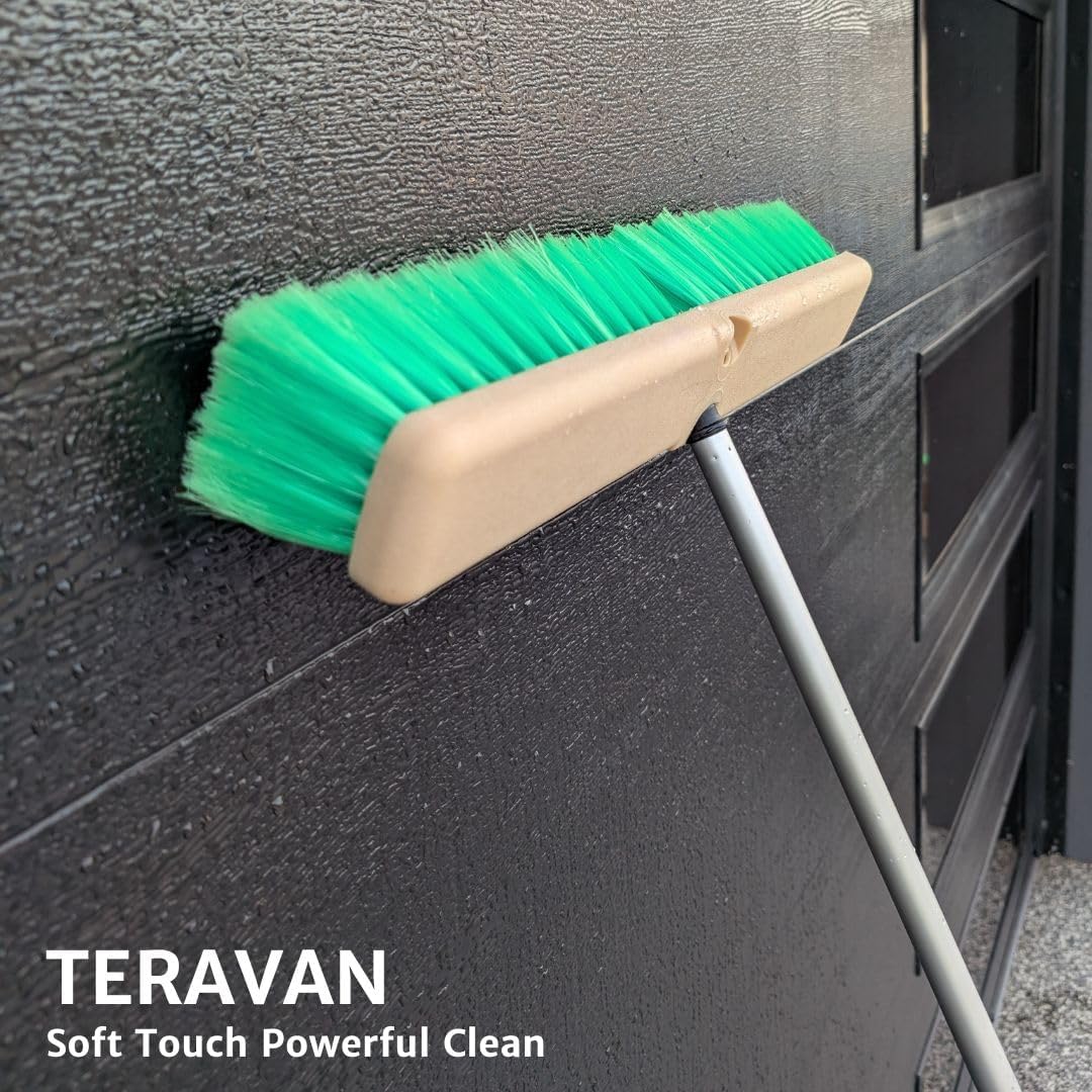 Teravan Green Flow Through Essential Flagged-End Brush Head, 18-Inch