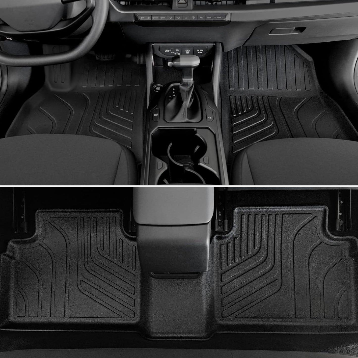 Floor Mats for Kia K4 2025-2026, All Weather Floor Mats Trunk Cargo Liner and Door Sill Guards Accessories, Full Coverage Set