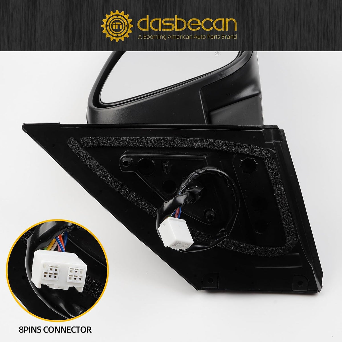 Dasbecan Right Passenger Side Mirror Compatible with Toyota RAV4 2015-2018
