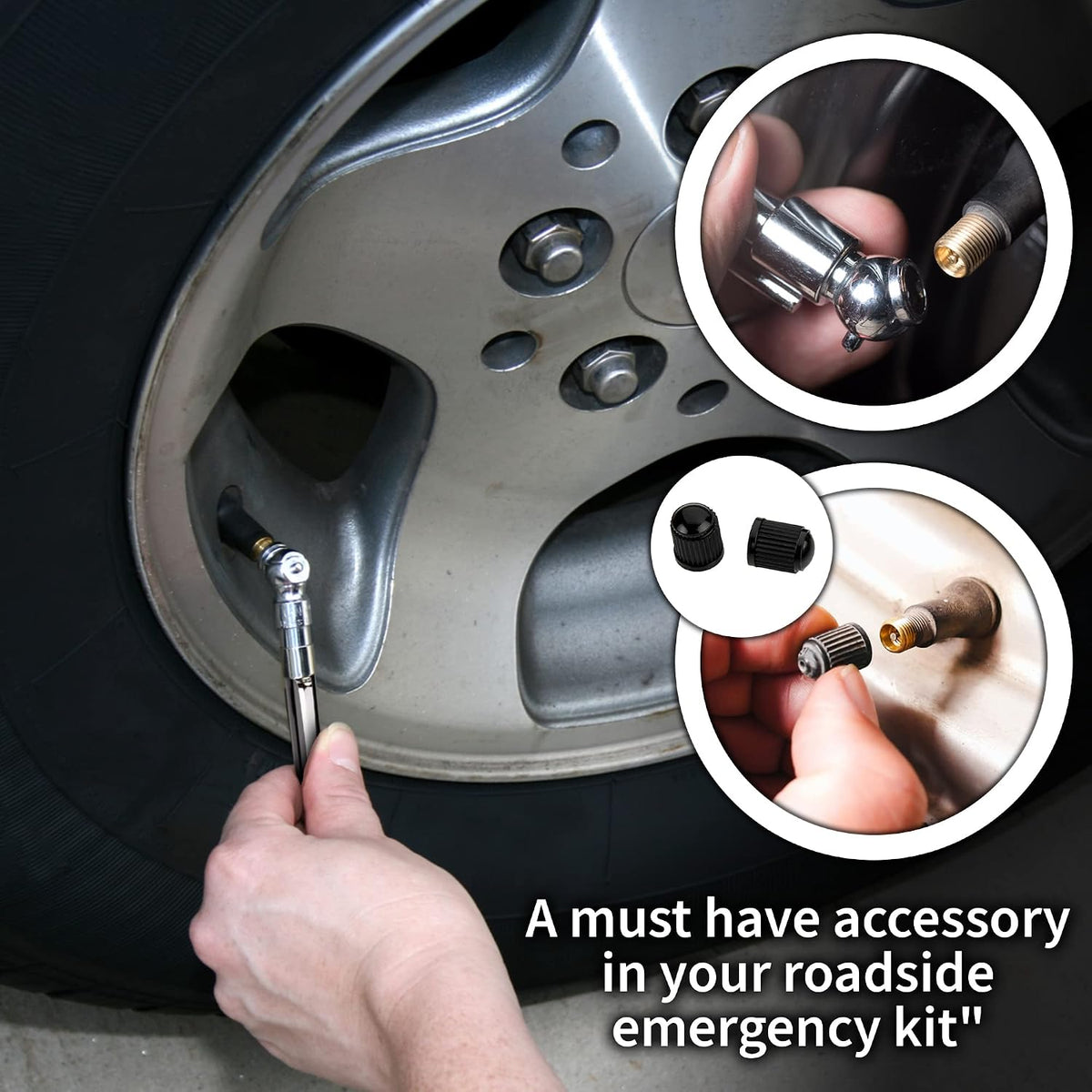 Pencil Tire Pressure Gauge 0-50 PSI, Bulk Hard Polymer, 12 Pack