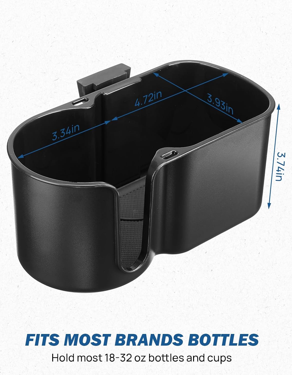 JOYTUTUS Cup Holder Compatible with Ford Maverick 2022-2025 2026 Rear Seat Cup Holder Organizer FIT Insert Expander, Hold 18-32 oz Bottle and Mugs