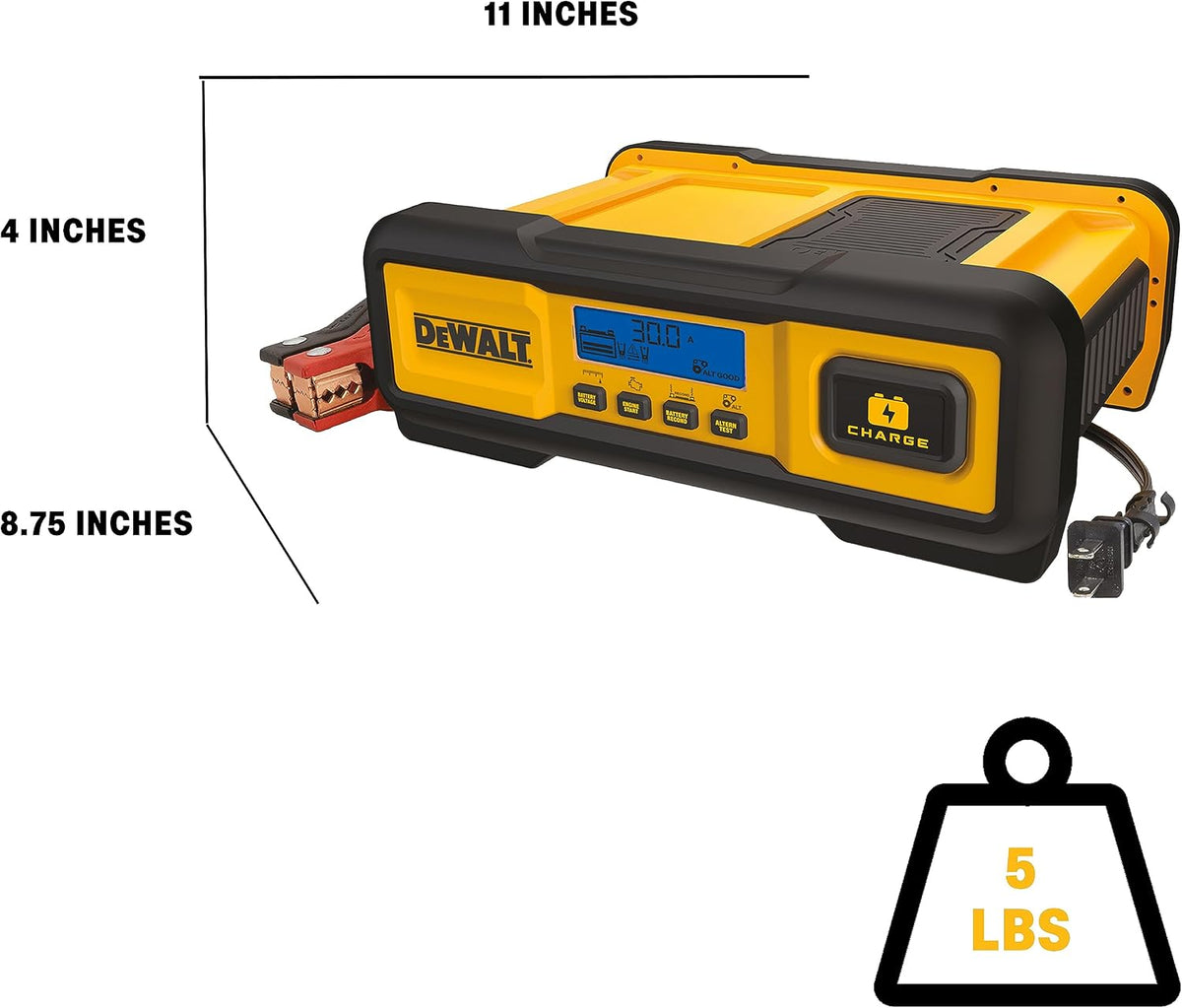 DEWALT DXAEC100 30A Battery Charger, 100A Engine Start and 3A Maintainer