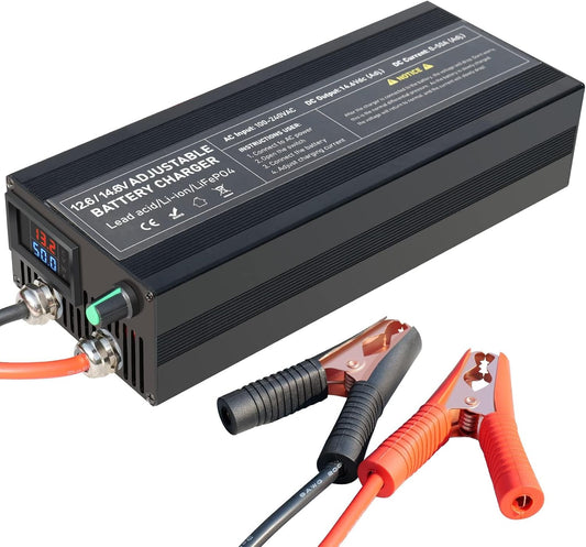 14.6V 50A Fast LiFePO4 Battery Charger for 12V Batteries