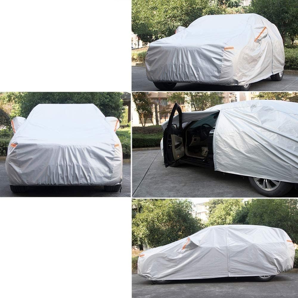 Kayme 6 Layers SUV Car Cover Custom Fit for Toyota RAV4 (2006-2025), Waterproof All Weather for Automobiles,Rain Sun UV Protection.Silver