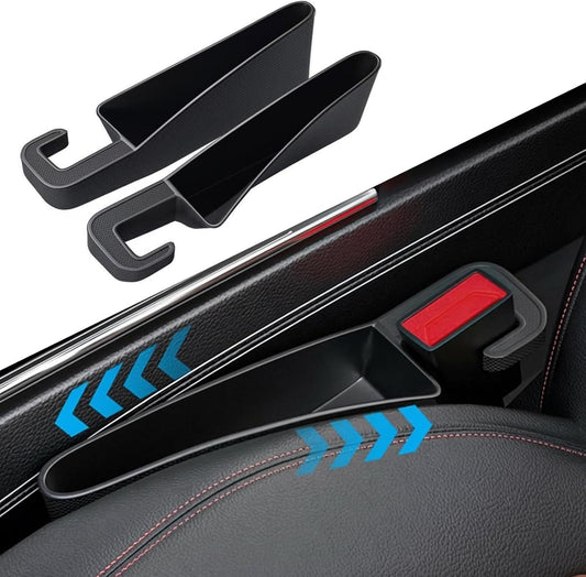 2 Pack Car Seat Gap Filler Organizer Universal Car Gap Seat Filler for Cars & SUVs，Space-Saving Car Organizer Storage Box，Prevents Item Drops，Car Seat Gap Filler for Clutter-Free Interior