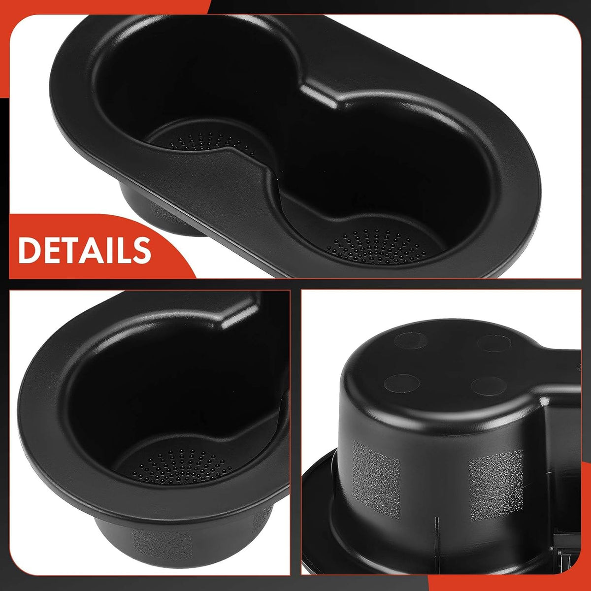 A-Premium Black Cup Holder Compatible with Dodge