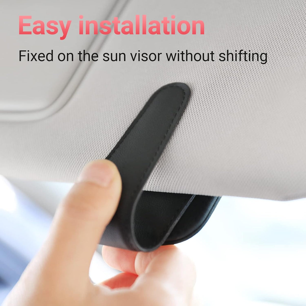 KanSmart Sunglass Holder for Car Sun Visor Magnetic Sunglasses Clip -2 Pack