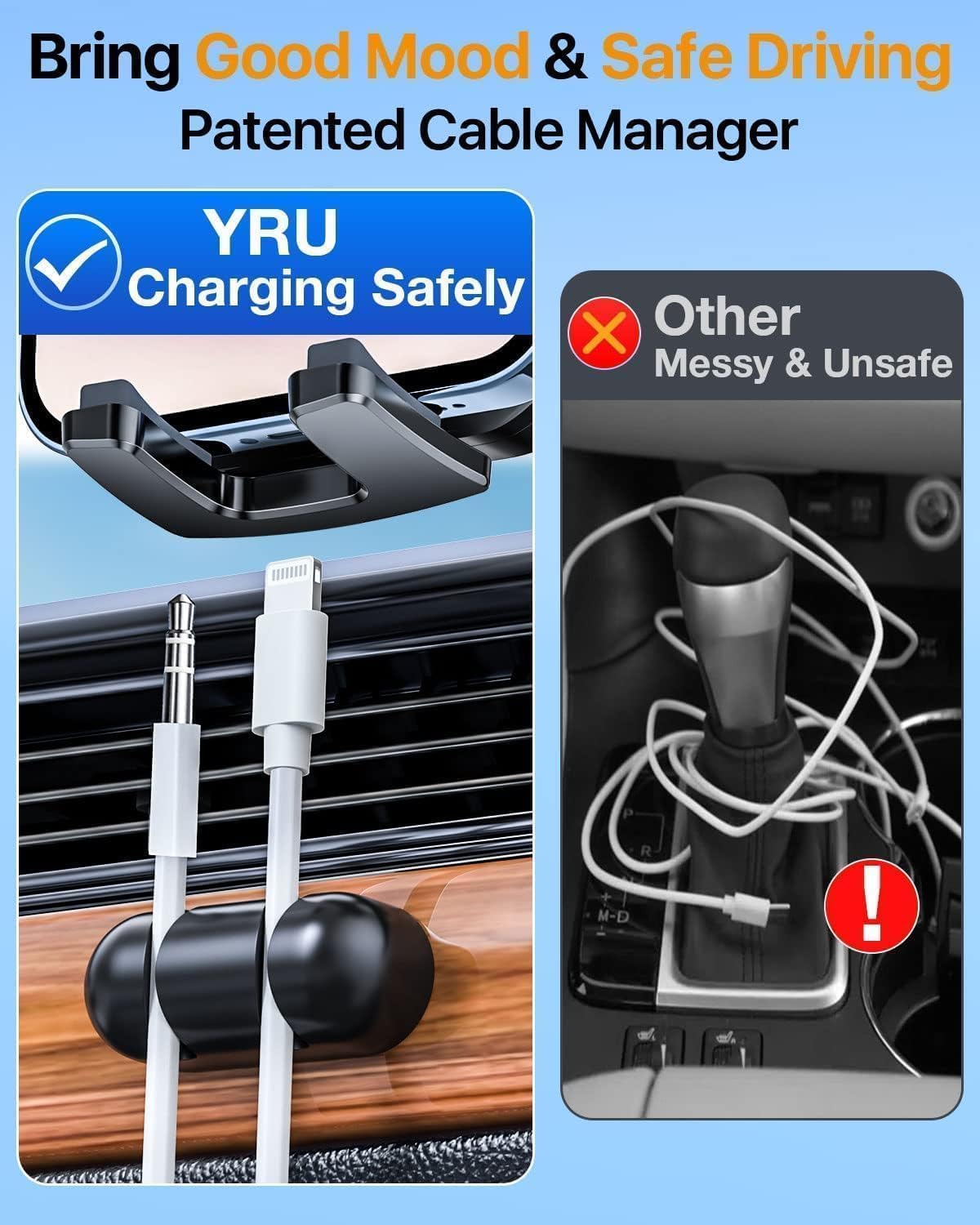 YRU True Military-Grade 360°Rotation Suction 2026 Ultimate Car Phone Holder
