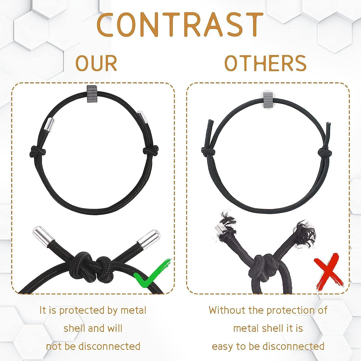 4 pcs Window Breaker Bracelet, Glass Breaking Bracelet, Wrist Strap with Tungsten Carbide Bead Car Safety Escape Wristbands, Vehicle Emergency Self Rescue Tool