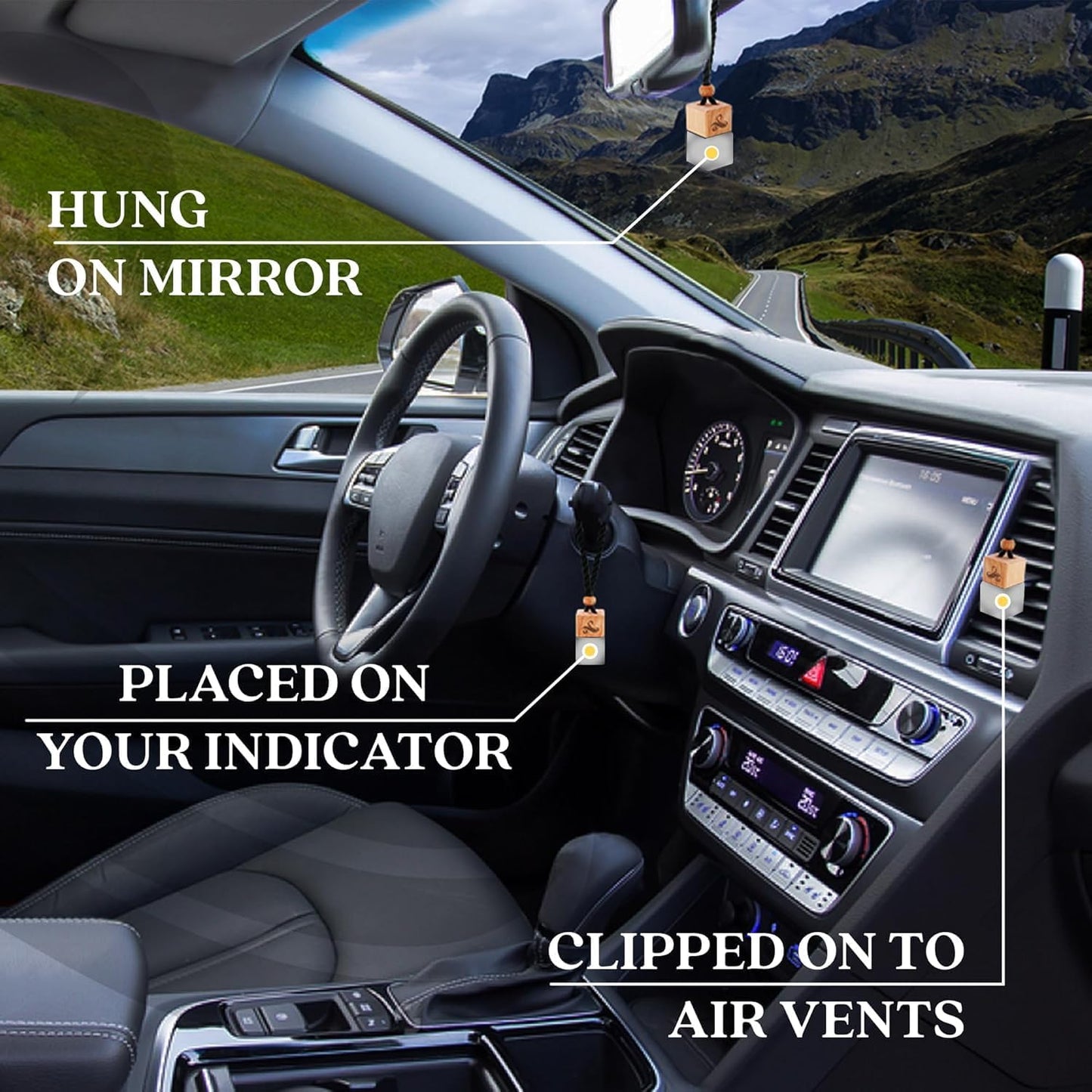 Inviktus Car Air Freshener for Men | Long Lasting Car Cologne | Automotive Scent Perfume | Vent Clip Auto Air Freshener | Odor Eliminator Technology | Car Scents by Perfa