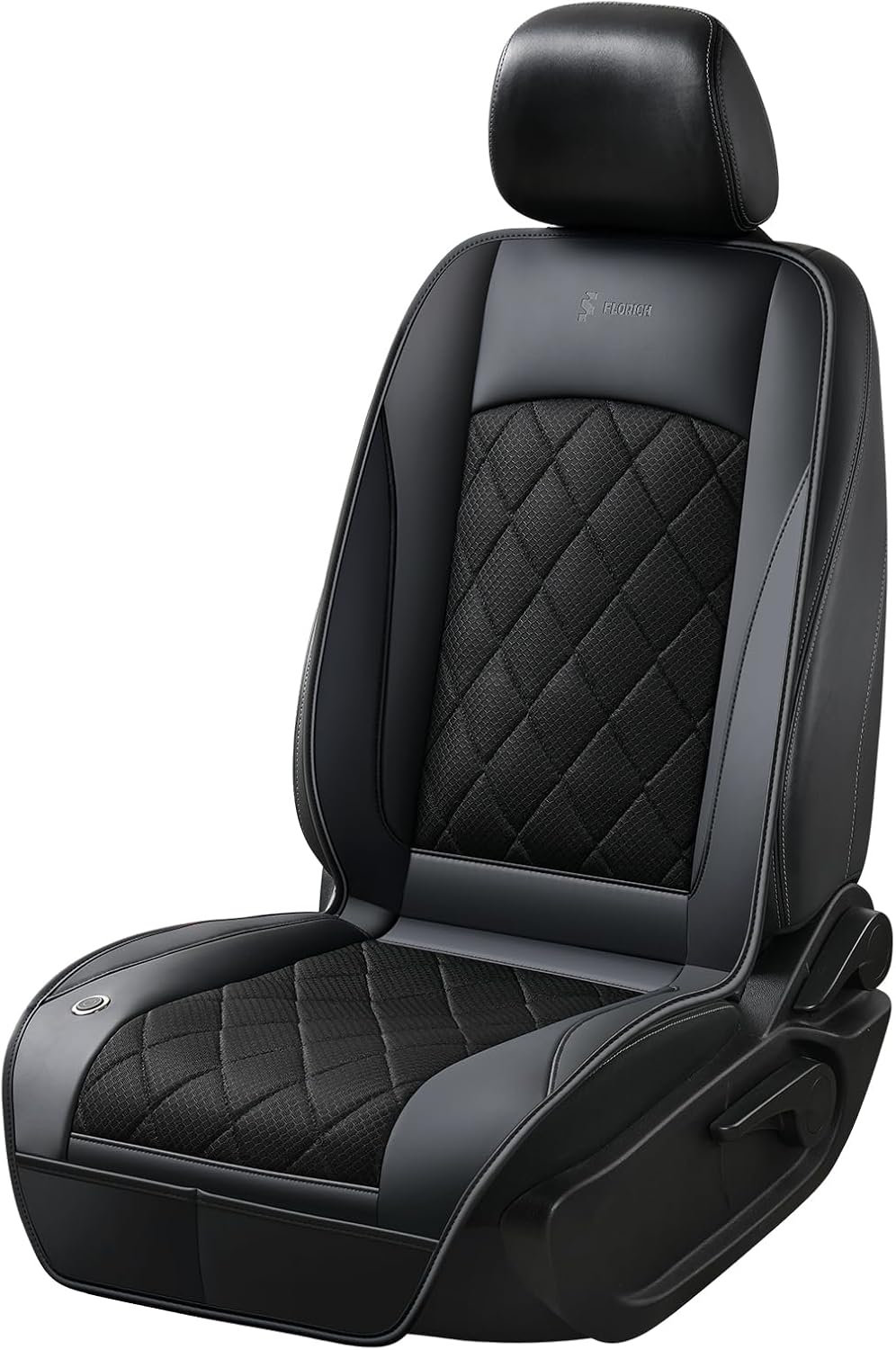 FLORICH Cooling Car Seat Cover, Ventilated Seat Cushion Cooling Car Seat Pad for Summer Driving with 8 Powerful Turbo Fans Universal Fit for Car SUV Truck Van-Grey