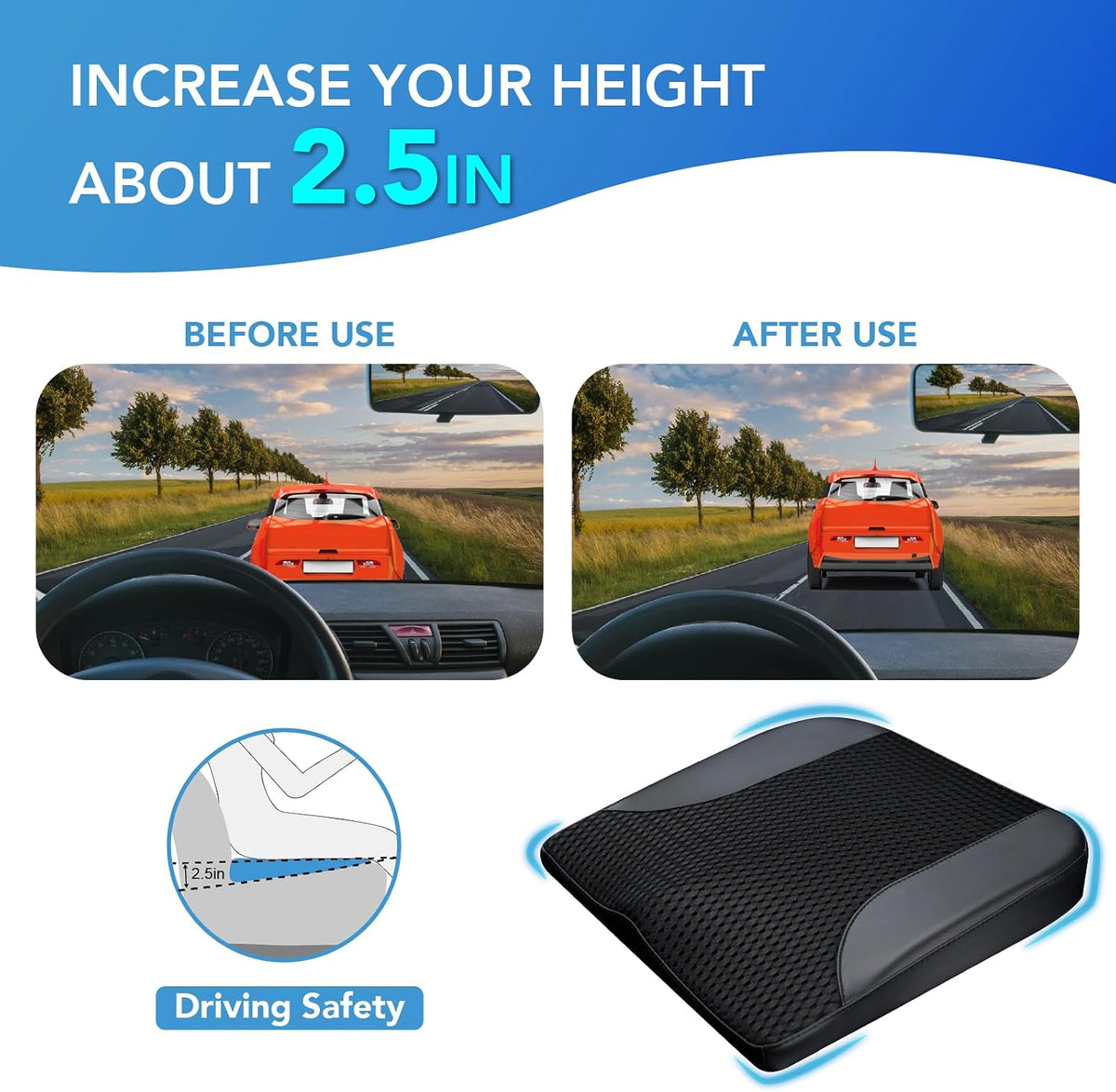 Lofty Aim Car Seat Cushion, Car Seat Pillow, Automotive Cushion