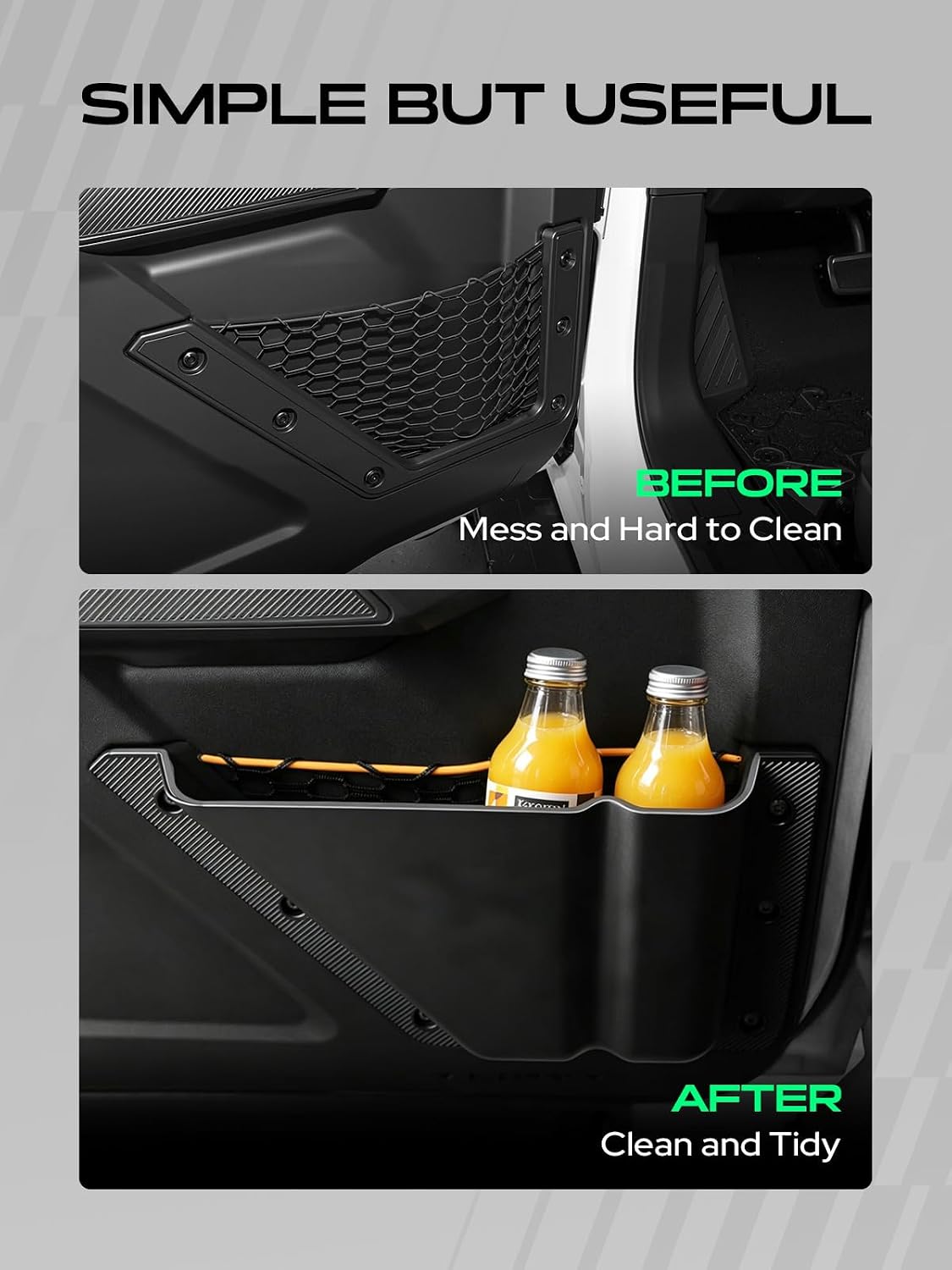 YHTAUTO Door Storage Pockets for Ford Bronco 2021-2024 4-Door