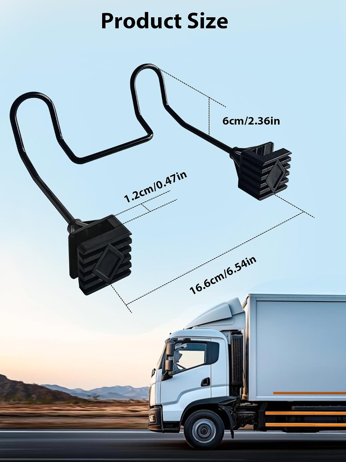 2 Pack Hard Hat Holder for Truck, Heavy Duty Metal Work Truck Accessories for Car Seat Headrest, Seat Back Hanger with Double Hook for Safety Helmet Vest Caps Jackets