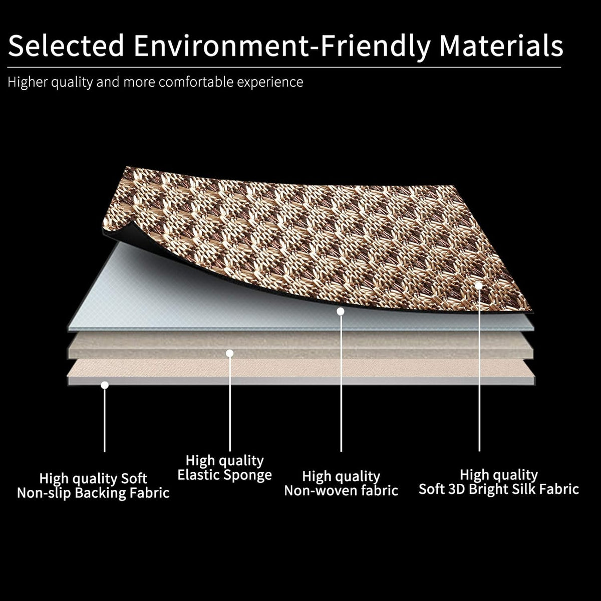 Auto Newer Luxury Breathable Rear Bench Car Seat Cover Fit Four Seasons, Back Seat Protector，Universal Rear of Car Seat Cushions,Universal Fit for 95% Cars,SUV,Pickup,Van（Rear Seat,Beige