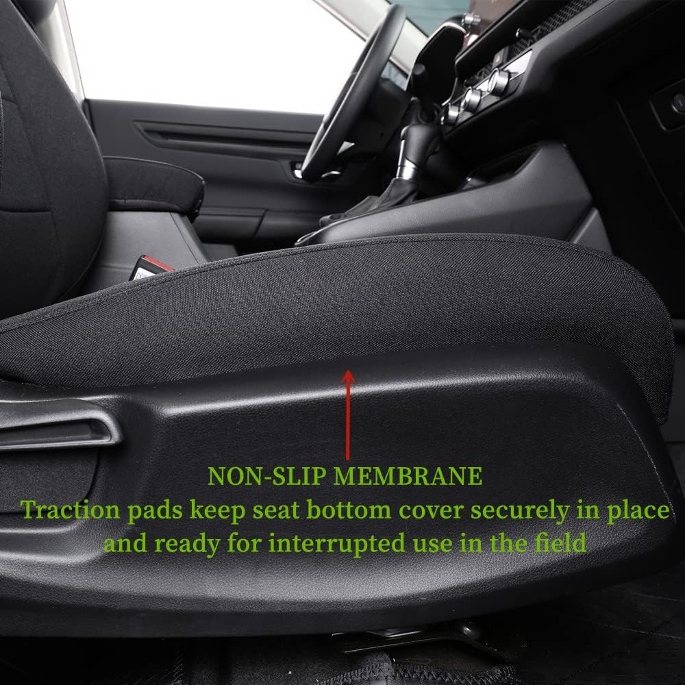 coverdream Custom Seat Covers Compatible with Select Honda CRV 2015 2016 Models (Black,Full Set)