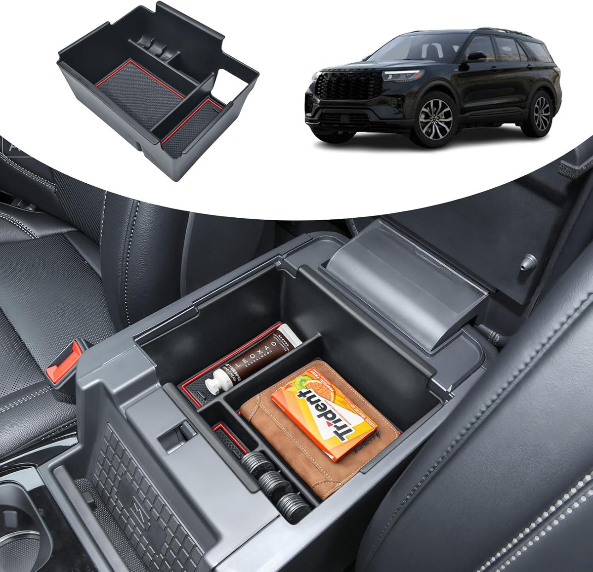 Custom-Fit 2020-2025 Ford Explorer Console Organizer Tray