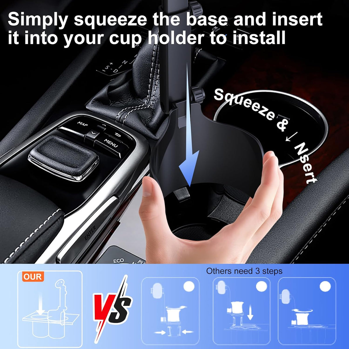 Vitog 2-in-1 Car Mount, Universal 2026 Hands Free Phone Holder for Your Car