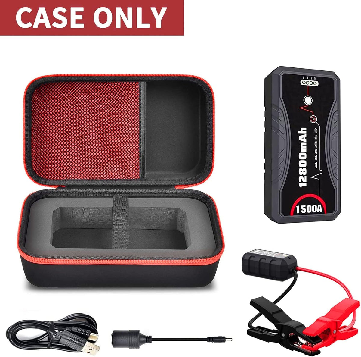 ANKHOH Carrying Case for NEXPOW Car Jump Starter, for 1500A Peak 12800mAh