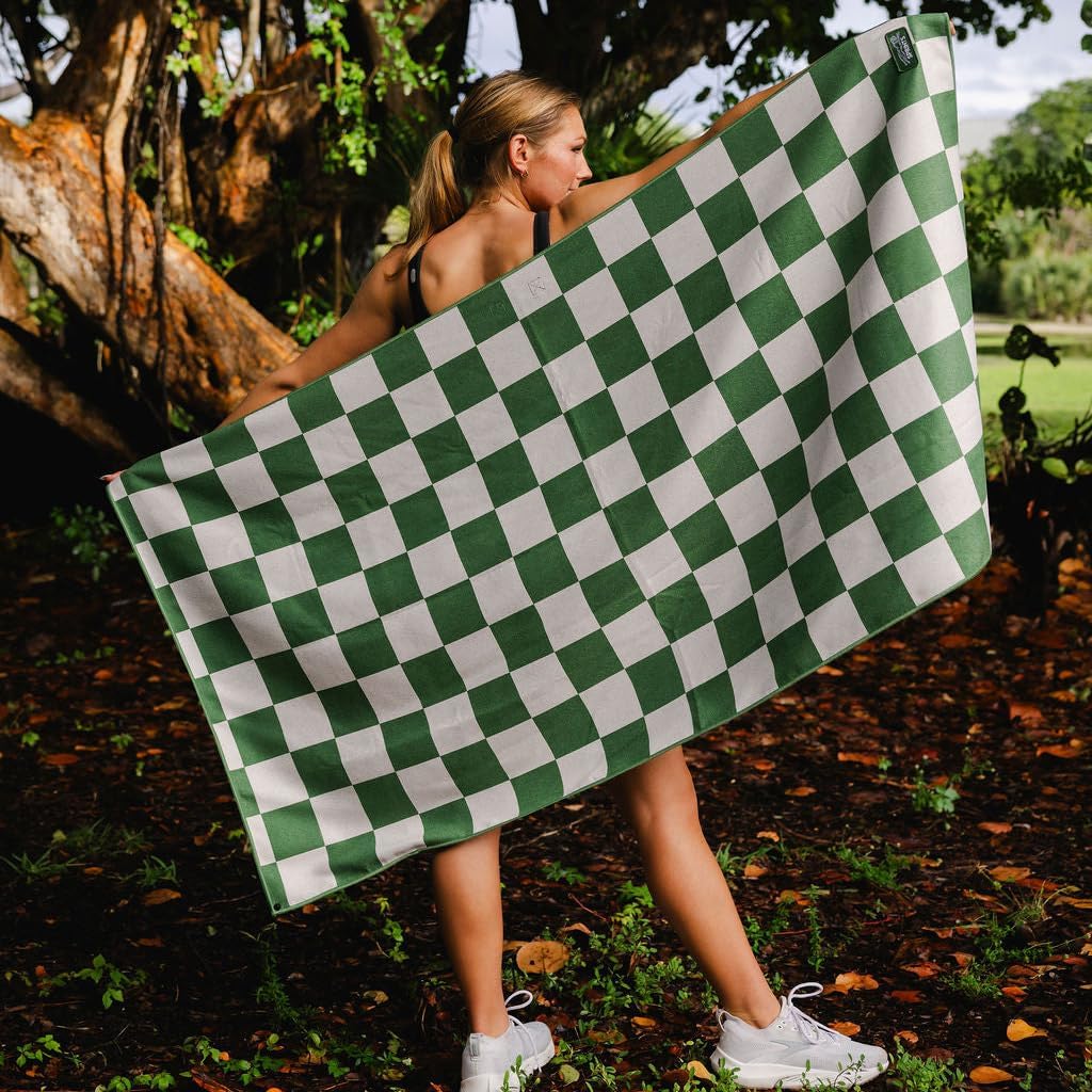 Sprints Athletic Running Towel, Full-Sized, Car Seat Cover - Performance Microfiber (Chess Not Checkers)
