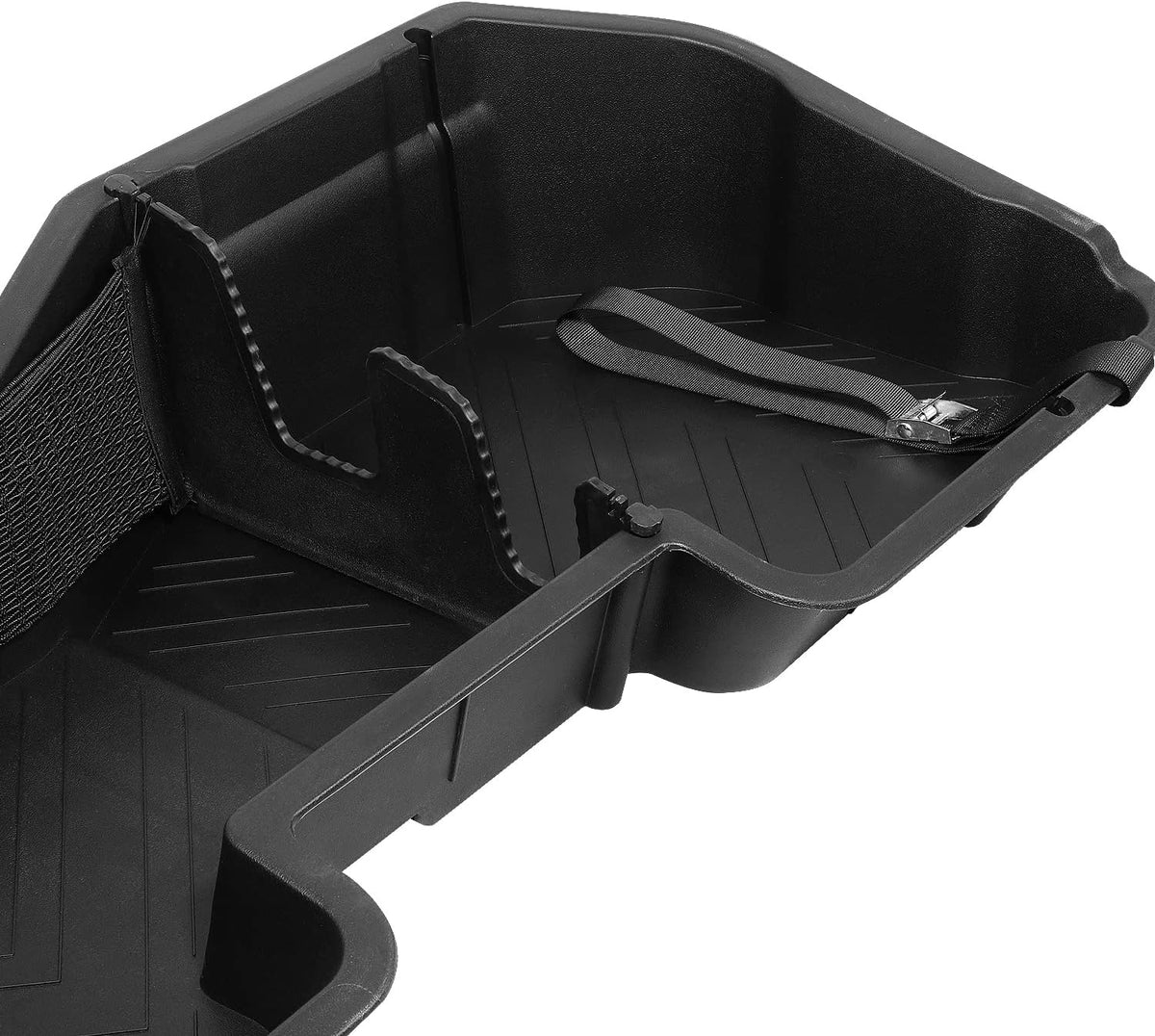 DNA Motoring Under Seat Storage Box Compatible with 07-18 Silverado Sierra 1500 / 07-19 Silverado Sierra 2500HD 3500HD Crew Cab Pickup, SBOX-002