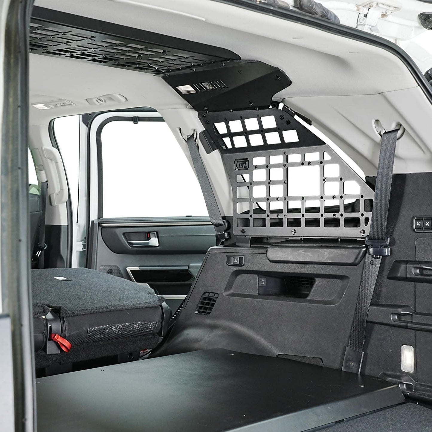 HIGH FLYING Car Accessories for Toyota Sequoia 2023 2024 2025 2026 Modular System Storage Molle Panels Trunk Shelf Storage Trunk Organizer Aluminum Alloy (Side Panel+Roof Panel)