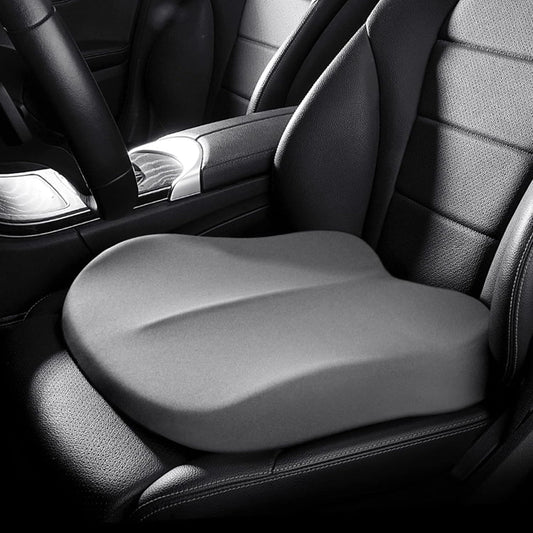 Wedge Car Seat Cushions for Driving, Adult Booster Seat Cushion for Car Truck Driver, Memory Foam Butt Cushion for Office Chair Wheelchair Home, Cloth Grey