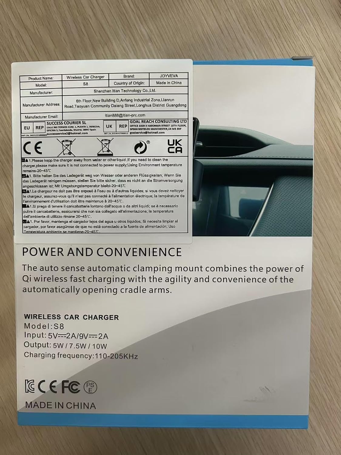 Dual Coil Wireless Car Charger Mount for Galaxy Z Fold Series