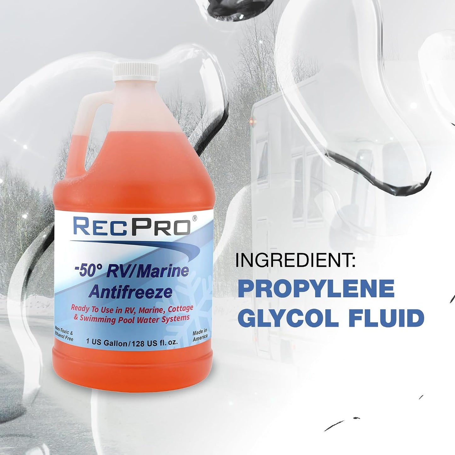 RecPro RV Antifreeze -50°F Protection Non-Toxic (2 Pack)