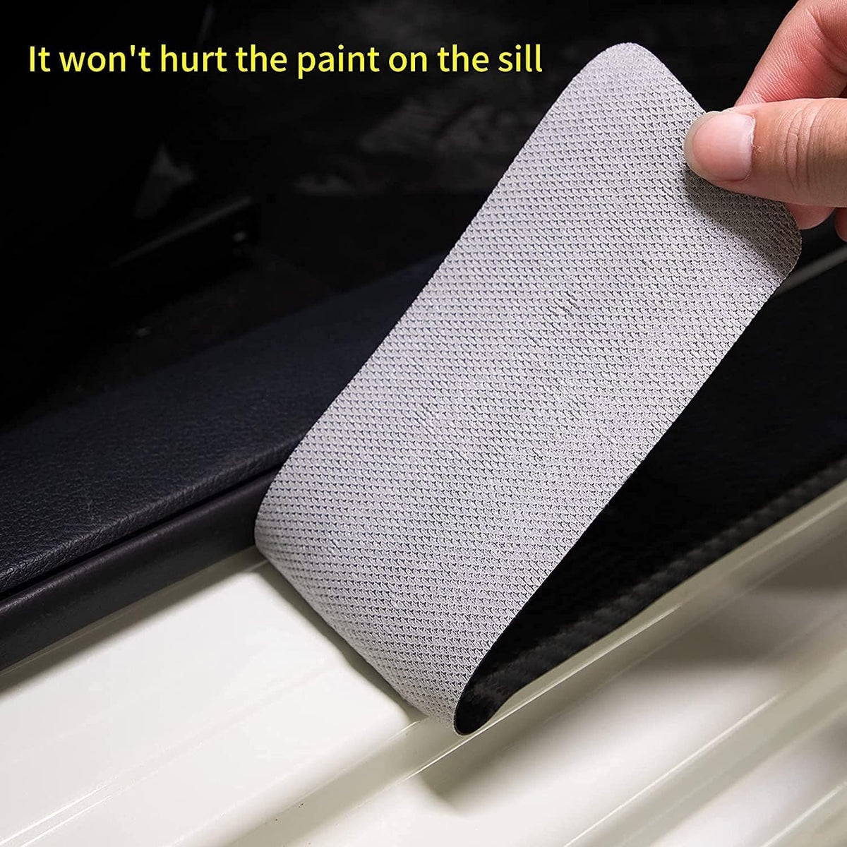 4pcs Topographic Topography Map Exploration Discover Carbon Fiber Car Door Front/Rear Sill Plate Protectors, Reflective Sticker Decorative Door Entry Guard Door Threshold Scratch Pad Film