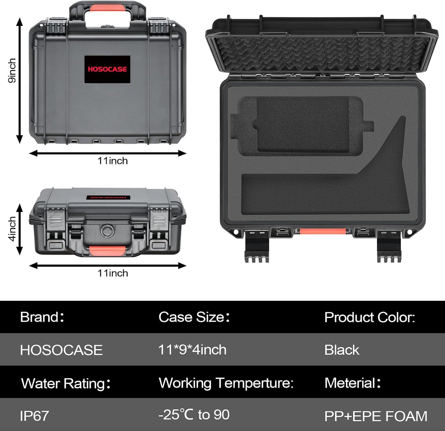 Case for NOCO Boost GB40 GB20 – Waterproof Hard Storage Box for 1000A UltraSafe Jump Starter | Battery Pack Fast Car Charger Accessories | Portable Protective Storage for Drivers Road Trips Emergency