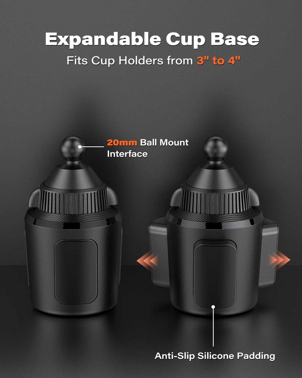APPS2Car Heavy Duty Magnetic Cup Holder Phone Mount
