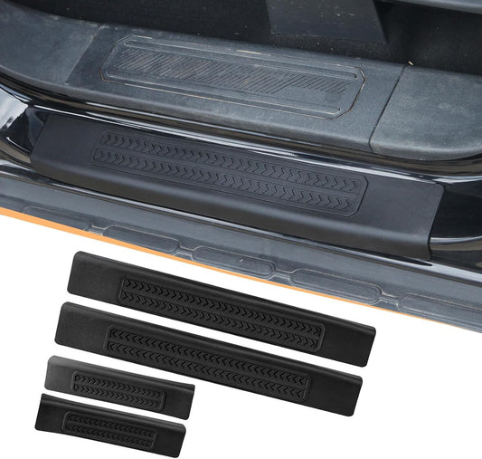 Door Sill Guards Protector TPE Entry Cover for 2021-2025 Ford Bronco 4 Door