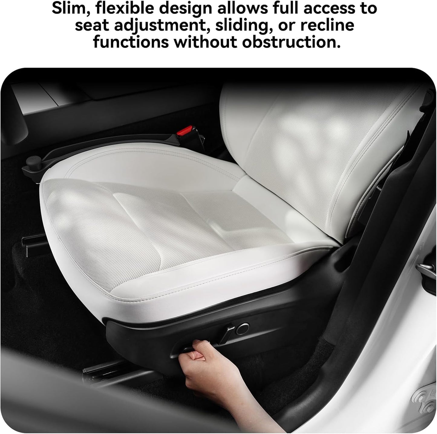YONZEE Car Seat Gap Filler [2 Pack], Premium Silicone Side Console Organizer with Built-in Emergency Glass Breaker, Universal Fit Automotive Gap Blocker to Prevent Dropping, Car Interior Decor
