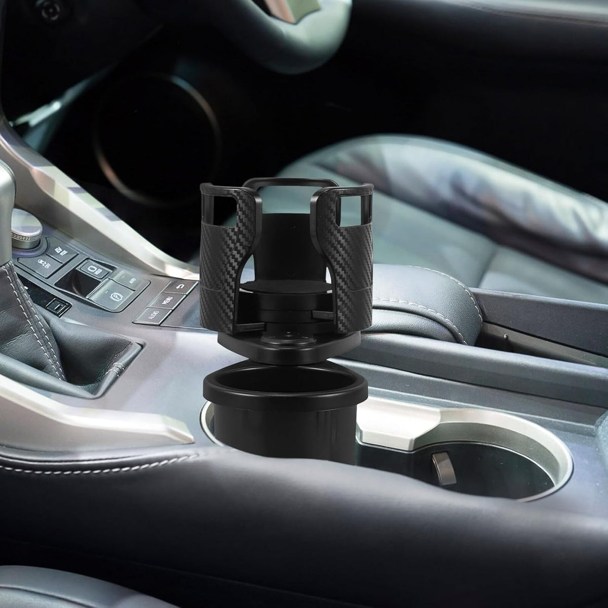 Car Cup Holder Expander Rotating Base Multi-Functional Drink Holder for Car SUV Automotive Interior Accessories Food Tray Compatible Water Bottles and Travel Use