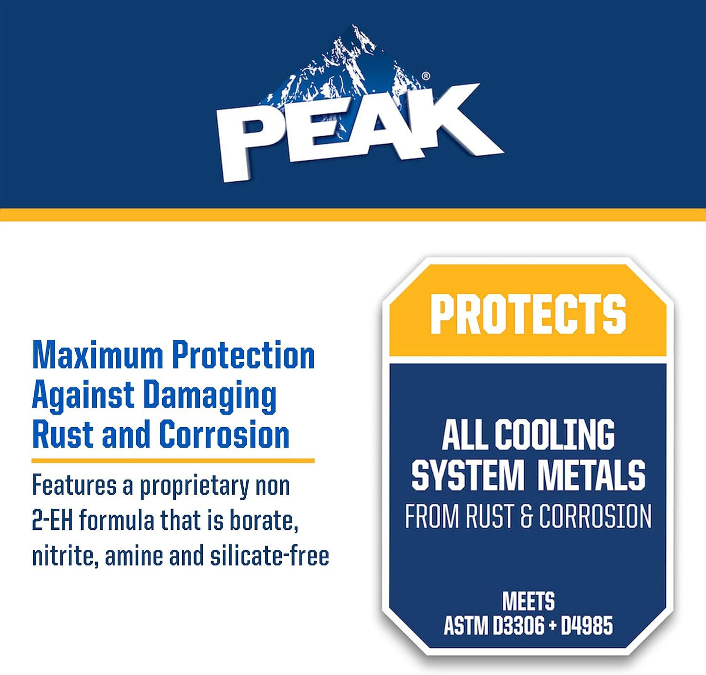 PEAK Global Lifetime Concentrate Antifreeze and Coolant for All Vehicles, 1 Gal.