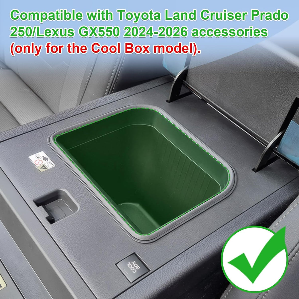 Cool Box Console Organizer Tray for Toyota Land Cruiser Prado 250 / GX550
