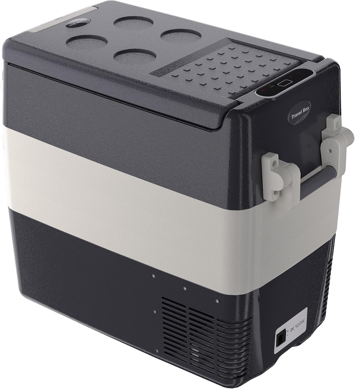 12V Car Refrigerator, 53QT Dual Zone Portable Refrigerator, Electric Cooler & Car Fridge, Plug In Cooler, Car Cooler for SUV, RV, Camping, Road Trips, Freezer 0°F-50°F, 12V/24V DC, 110-240V AC