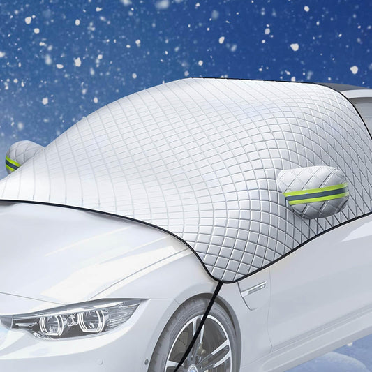Windshield Snow Cover for Volkswagen VW Taigo Touran Tiguan CC Beetle Passat Jetta B6 B7 B8, Car Windshield Snow Ice Cover with Side Mirror Covers, Snow Protection Rain and Sun Car Anti-Frost Shield