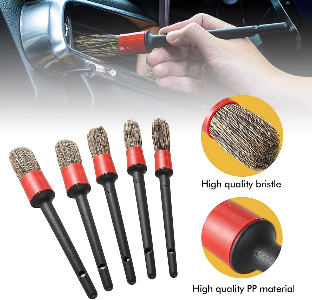 2-in-1 Detailing Brush & Spray Bottle Holder, Wall Mount Organizer Rack