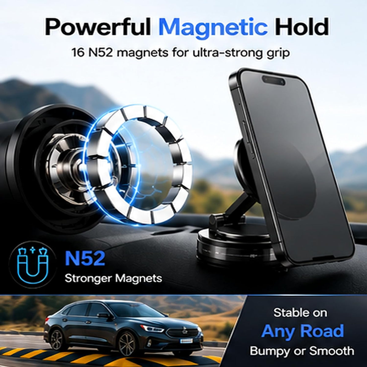 Magnetic Car Phone Mount