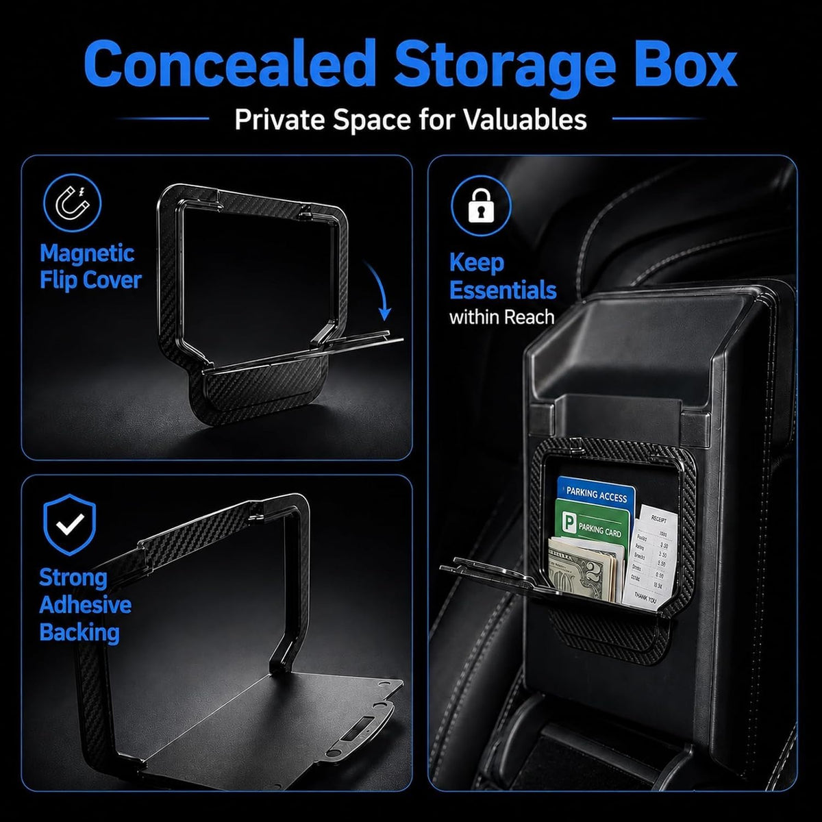 Tesla Model Y Center Console Organizer,Tesla Model 3 Accessories 2026