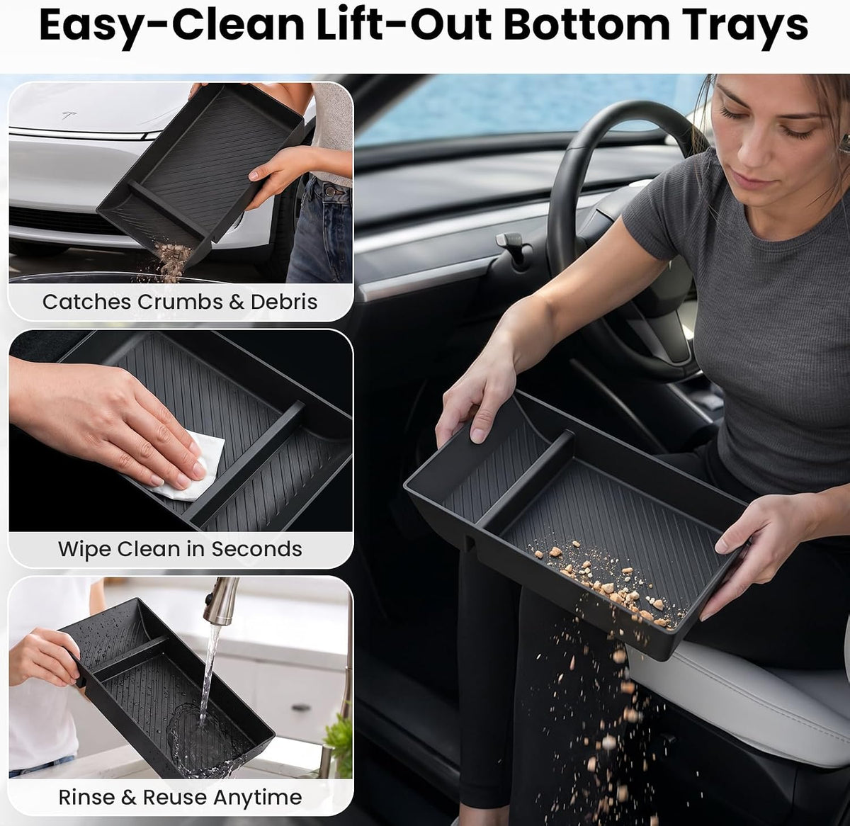 Tesla Model Y 8PCS Accessories Console Organizer 2025-2026 Juniper