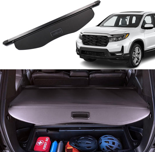 Cargo Cover for 2024 Honda Passport 2019 2020 2021 2022 2023 2025 Accessories Rear Trunk Cover Trunk Security Cover Shielding Shade Black