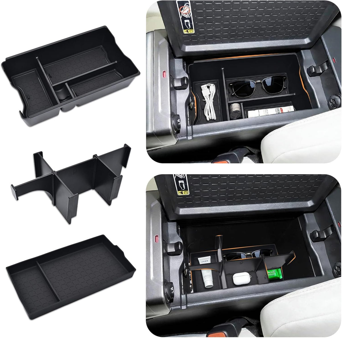 GZSH 3 PCS Center Console Organizer for Toyota RAV4 2026+ Accessories